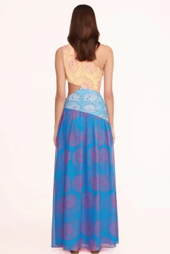 CLOTHING STAUD -ASHLYN DRESS - MULTI WHIRLPOOL