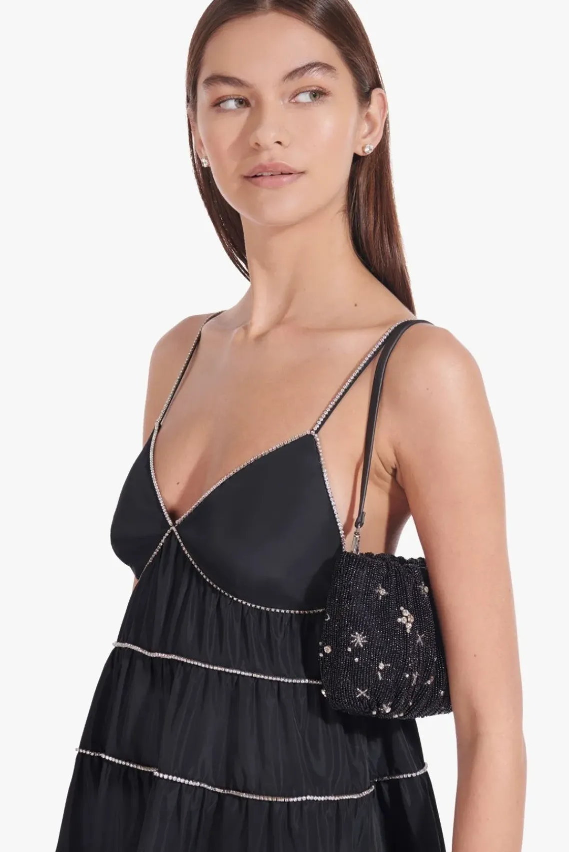HANDBAGS STAUD -BEADED BEAN BAG - STARRY NIGHT