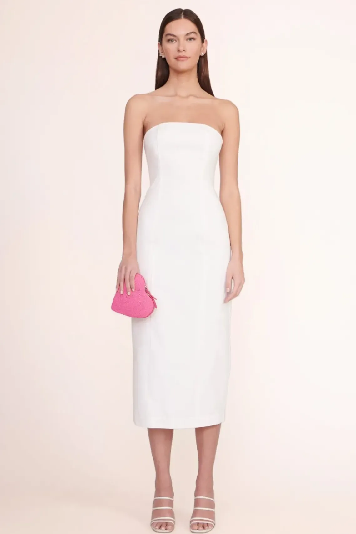 BRIDE STAUD Bridal Accessories-BEADED HEART CLUTCH - BLOSSOM