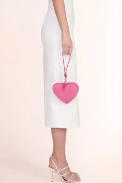BRIDE STAUD Bridal Accessories-BEADED HEART CLUTCH - BLOSSOM