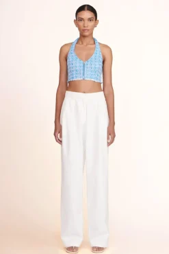 CLOTHING STAUD -BECCA TOP - PACIFIC