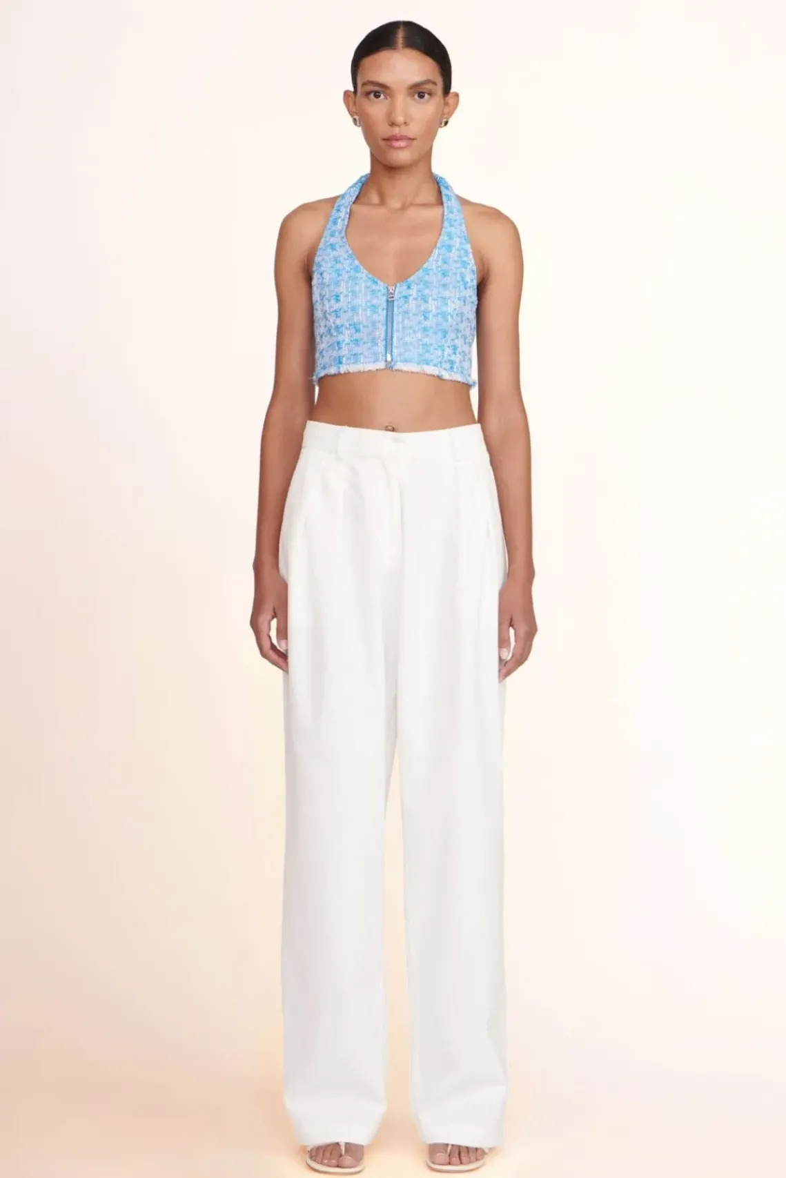 CLOTHING STAUD -BECCA TOP - PACIFIC