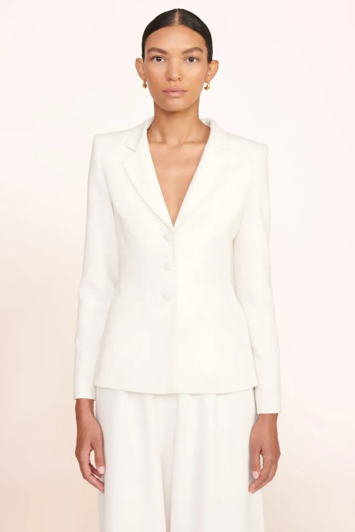 CLOTHING STAUD -CARSON BLAZER - IVORY