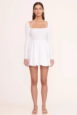 CLOTHING STAUD -CASSIDY DRESS - WHITE