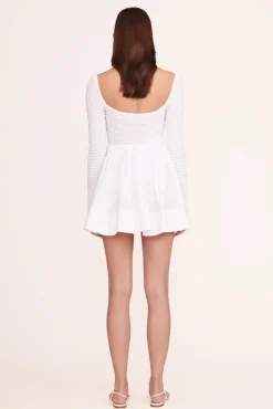 CLOTHING STAUD -CASSIDY DRESS - WHITE