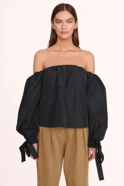 CLOTHING STAUD -COLBY TOP - BLACK