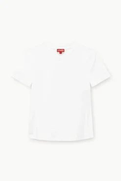 CLOTHING STAUD -CREW NECK T SHIRT - WHITE