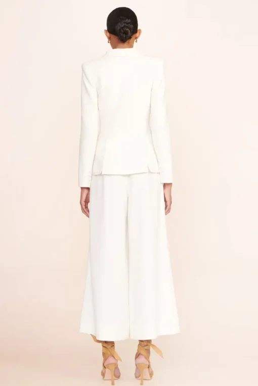 BRIDE STAUD Bridal Dresses-CROPPED CALEB PANT - IVORY