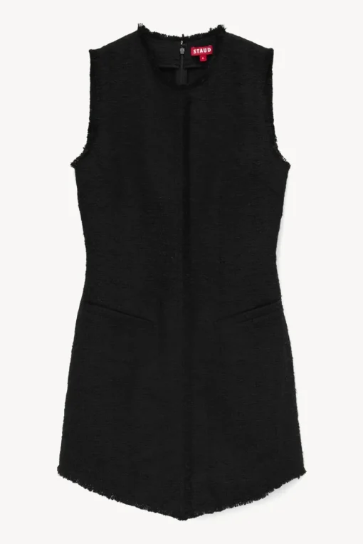 CLOTHING STAUD -CRYSTAL DRESS - BLACK