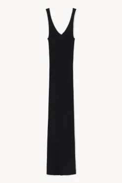 CLOTHING STAUD -DANA DRESS BLACK - BLACK WHITE