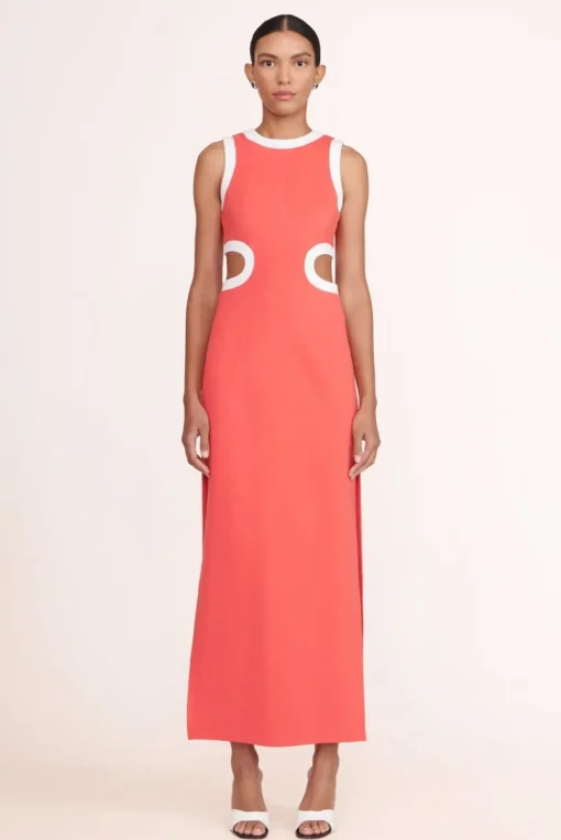 CLOTHING STAUD -DOLCE DRESS - HIBISCUS WHITE