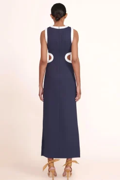 CLOTHING STAUD -DOLCE DRESS - NAVY WHITE