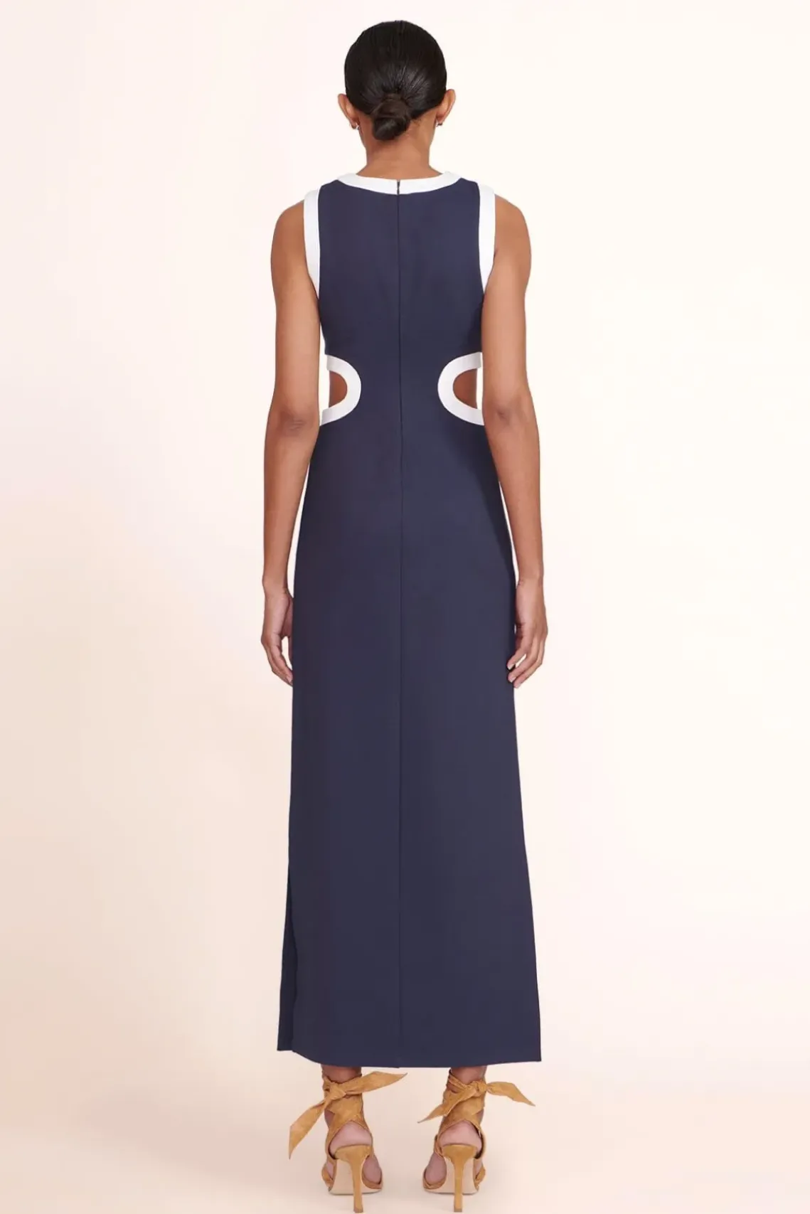 CLOTHING STAUD -DOLCE DRESS - NAVY WHITE