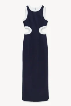 CLOTHING STAUD -DOLCE DRESS - NAVY WHITE