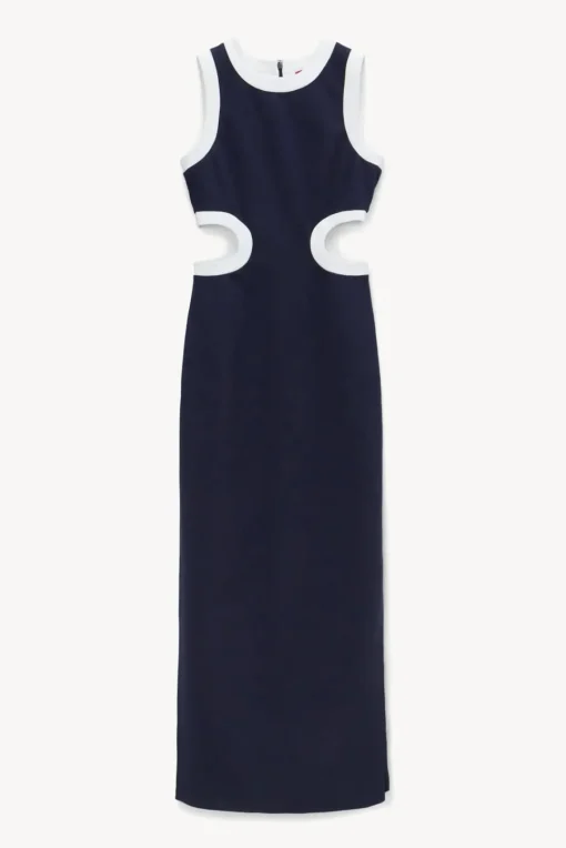 CLOTHING STAUD -DOLCE DRESS - NAVY WHITE