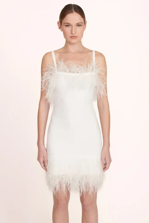 CLOTHING STAUD -ETTA DRESS - WHITE