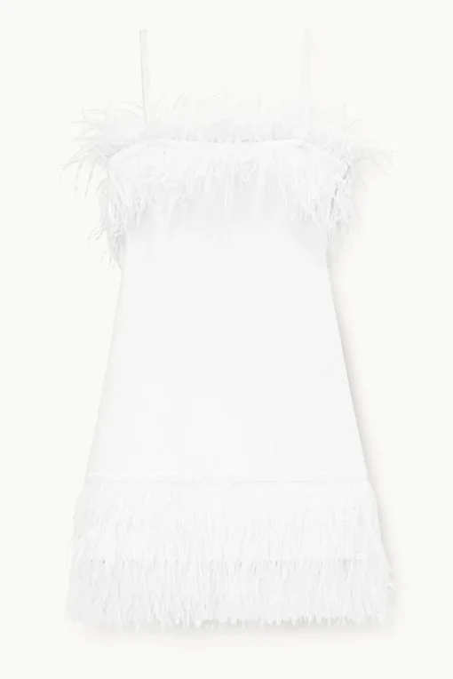 CLOTHING STAUD -ETTA DRESS - WHITE