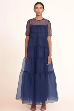 CLOTHING STAUD -HYACINTH DRESS - NAVY