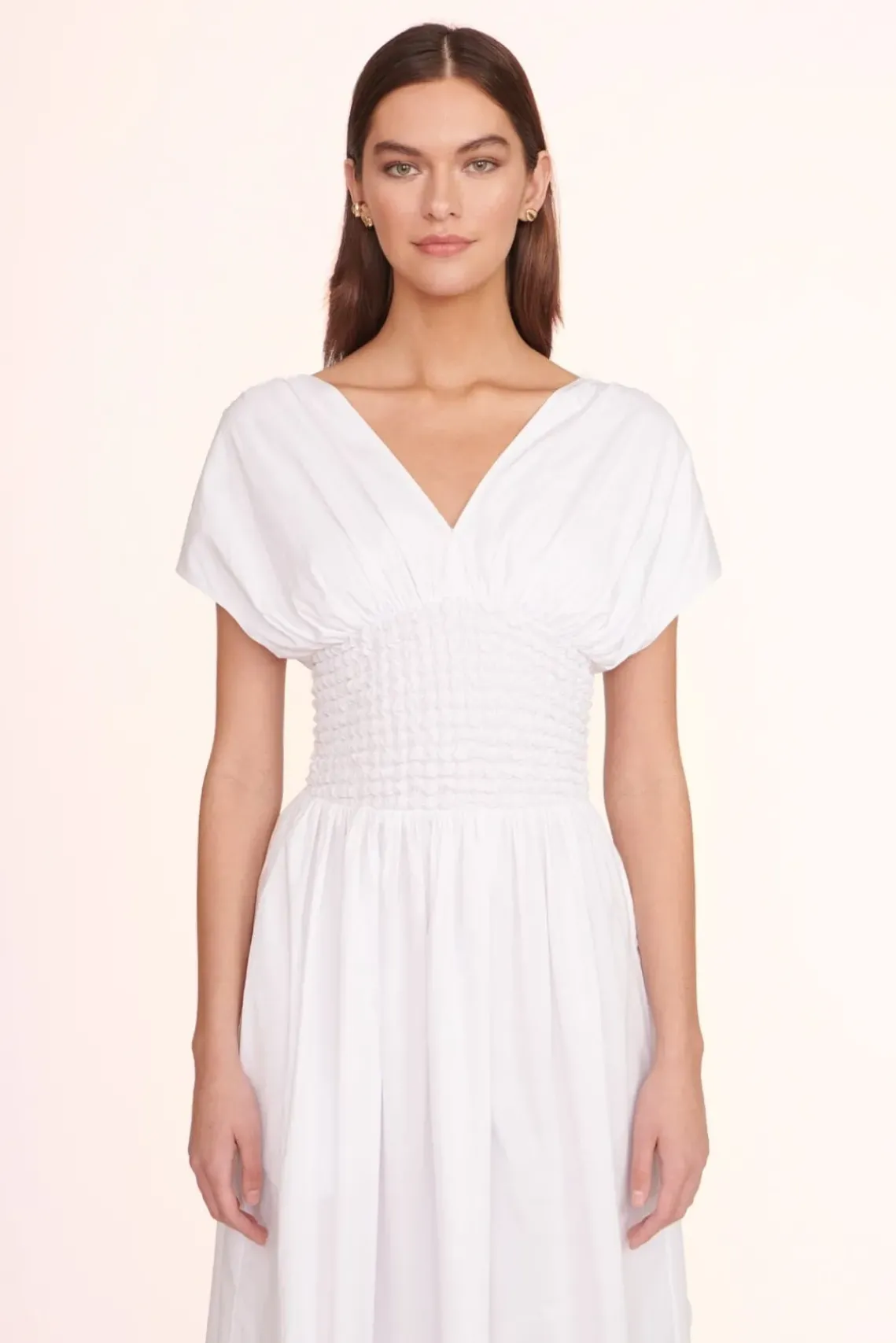 CLOTHING STAUD -JACKSON DRESS - WHITE