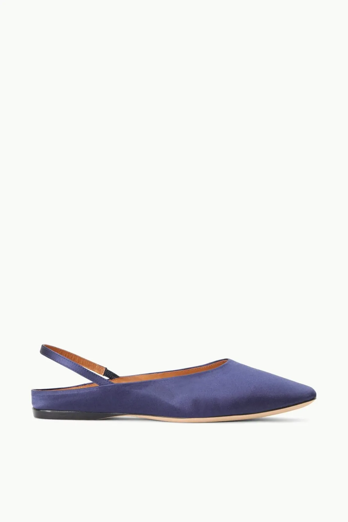SHOES STAUD -JANINE MULE SATIN - NAVY