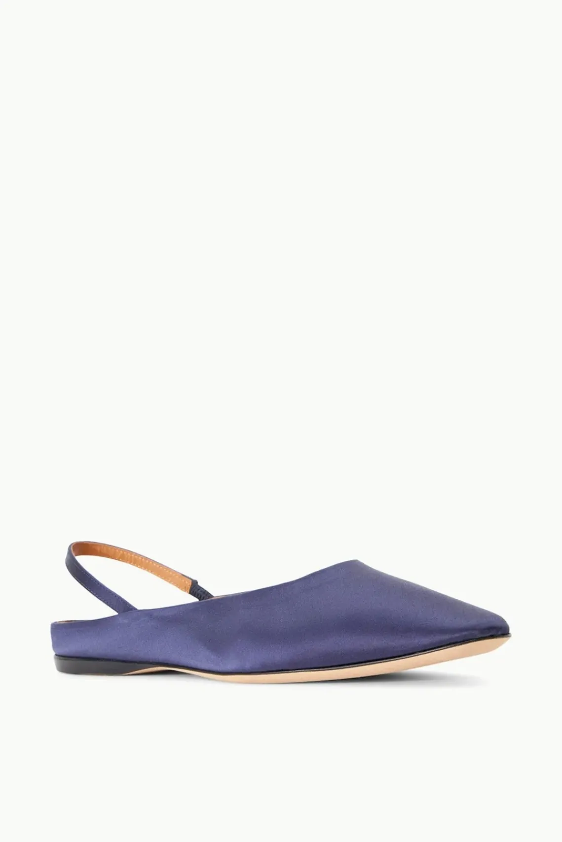 SHOES STAUD -JANINE MULE SATIN - NAVY