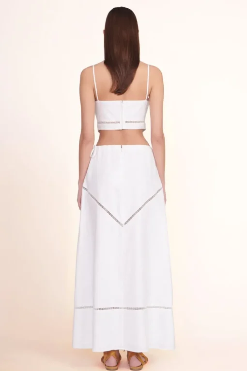 CLOTHING STAUD -KATHLEEN SKIRT - WHITE