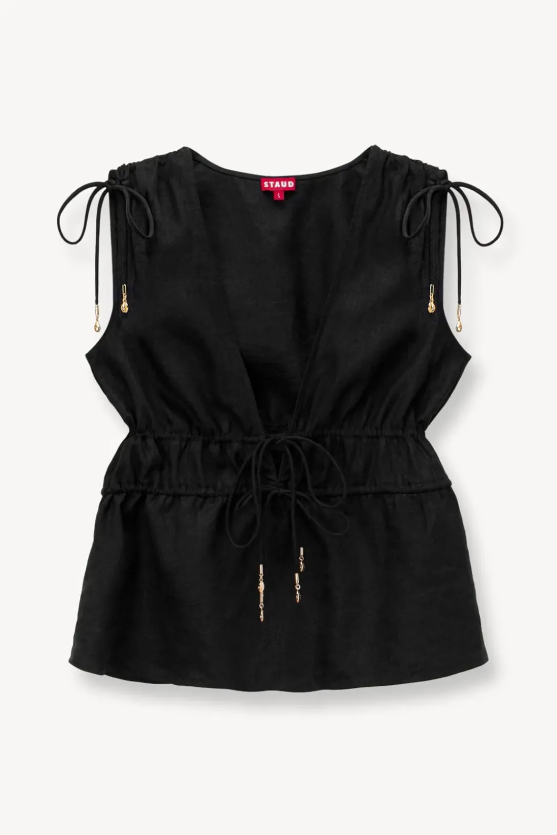 CLOTHING STAUD -KENDRA TOP - BLACK