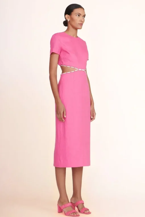 CLOTHING STAUD -MATTEO DRESS - BLOSSOM WHITE