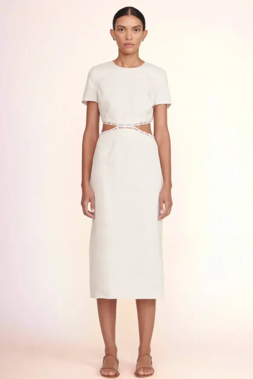 CLOTHING STAUD -MATTEO DRESS - NATURAL