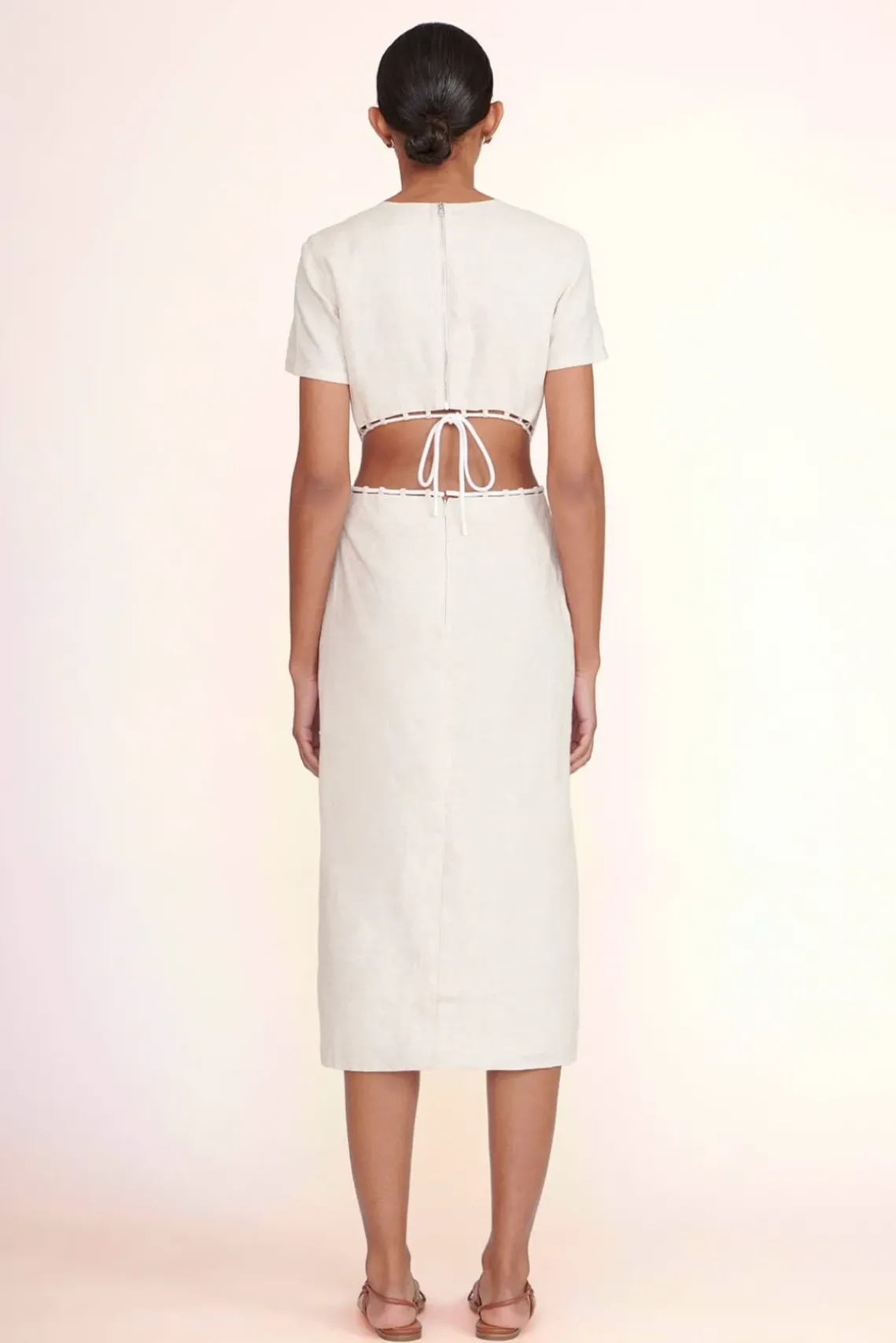 CLOTHING STAUD -MATTEO DRESS - NATURAL
