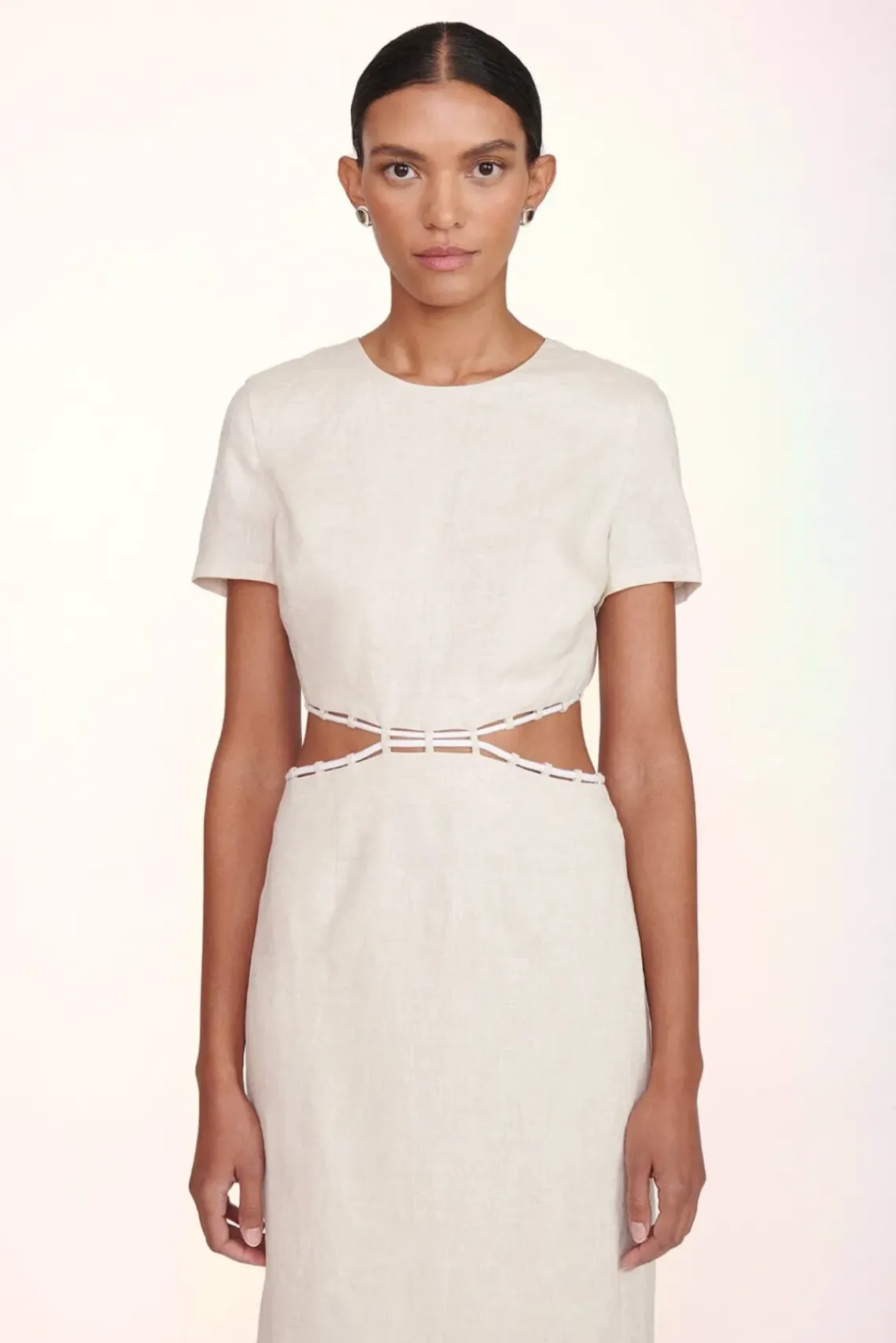 CLOTHING STAUD -MATTEO DRESS - NATURAL