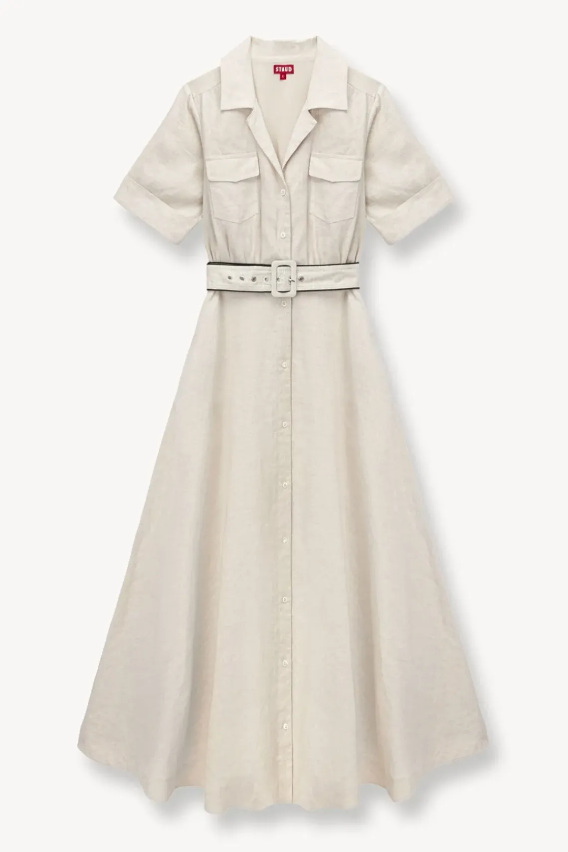CLOTHING STAUD -MILLIE DRESS - NATURAL BLACK