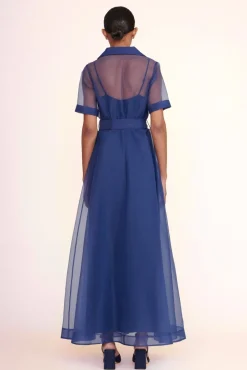 CLOTHING STAUD -MILLIE DRESS ORGANZA - NAVY