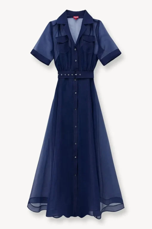 CLOTHING STAUD -MILLIE DRESS ORGANZA - NAVY