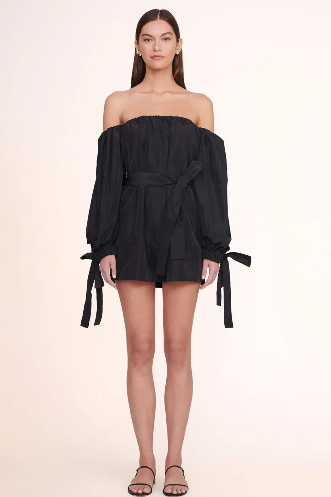 CLOTHING STAUD -MINI COLBY DRESS - BLACK