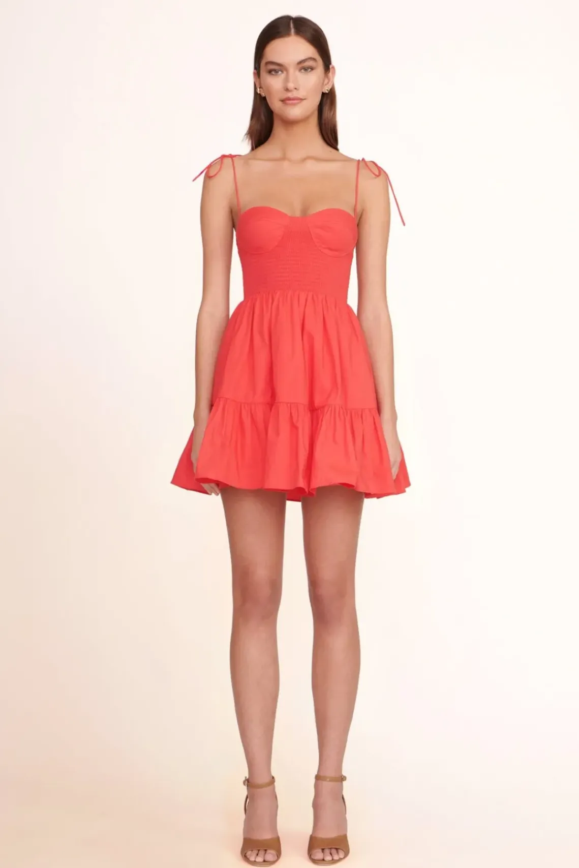 CLOTHING STAUD -MINI LANDRY DRESS - HIBISCUS