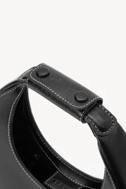 HANDBAGS STAUD -MINI MOON BAG - BLACK