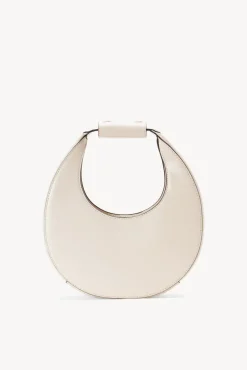 HANDBAGS STAUD -MINI MOON BAG - CREAM