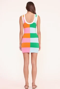 CLOTHING STAUD -MINI SEASHORE DRESS - MULTI RUGBY STRIPE