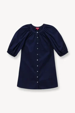 CLOTHING STAUD -MINI VINCENT DRESS - NAVY