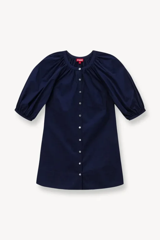CLOTHING STAUD -MINI VINCENT DRESS - NAVY