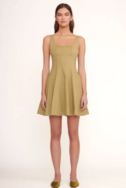 CLOTHING STAUD -MINI WELLS DRESS - KHAKI