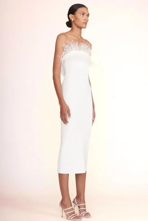 CLOTHING STAUD -NELLIE DRESS - WHITE