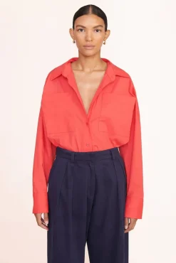 CLOTHING STAUD -PAYTON TOP - HIBISCUS