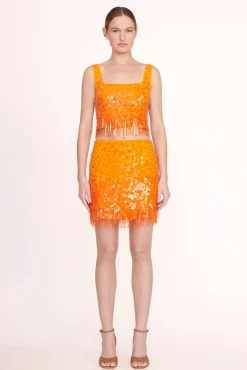 BRIDE STAUD Occasion Dresses-REBECCA SKIRT - PAPAYA