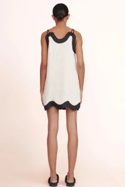 CLOTHING STAUD -RENATA DRESS - NATURAL BLACK