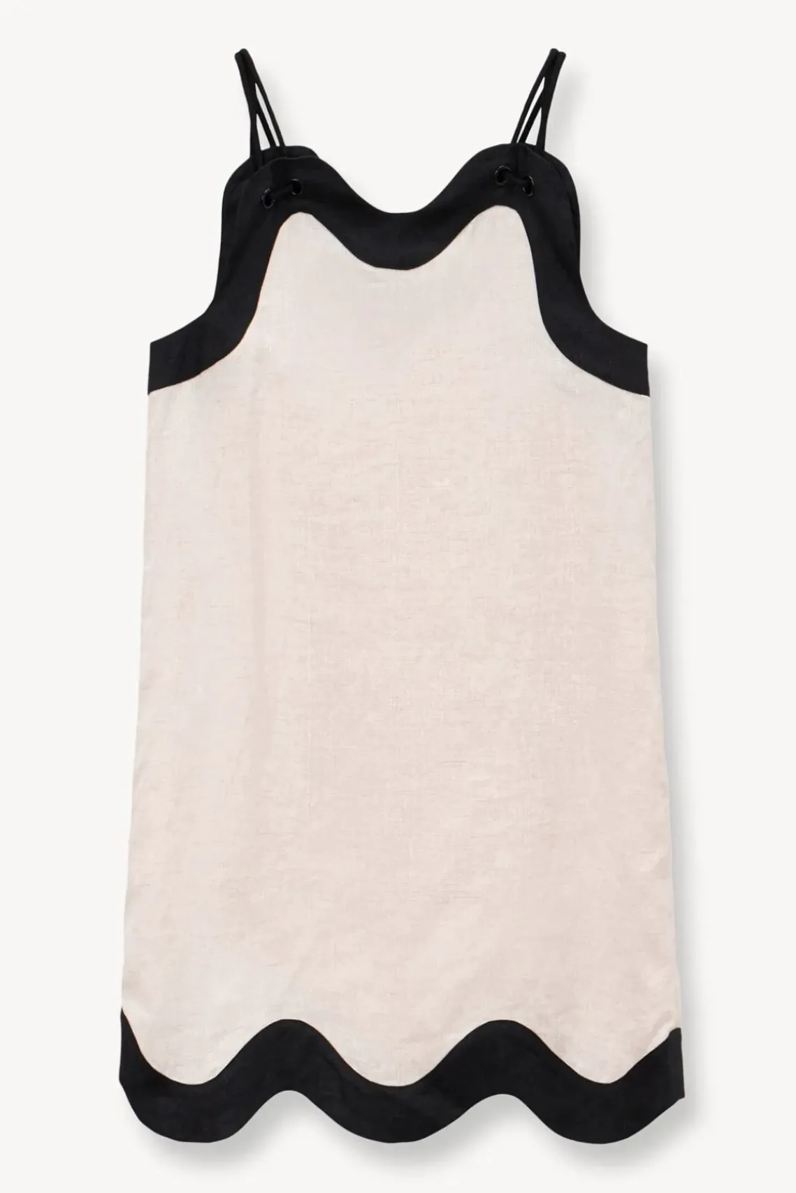 CLOTHING STAUD -RENATA DRESS - NATURAL BLACK