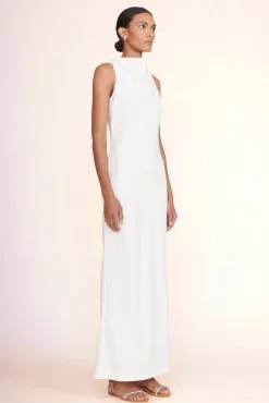 CLOTHING STAUD -SHANNON DRESS - IVORY