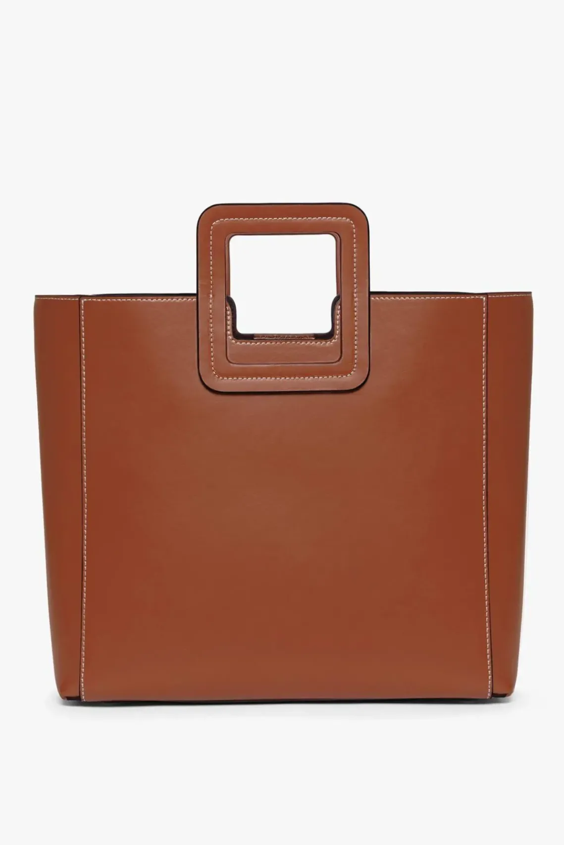 HANDBAGS STAUD -SHIRLEY LEATHER BAG SADDLE - TAN