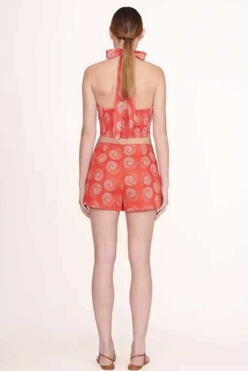 CLOTHING STAUD -SMOCKED KAI TOP - HIBISCUS WHIRLPOOL